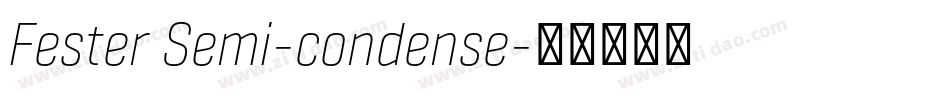 Fester Semi-condense字体转换